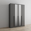 Шкаф Мадрид 1,6 с зеркалом (Графит)