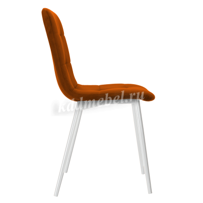 Стул обеденный Анри Velutto 27 (Оранжевый Velutto 27/Белый)