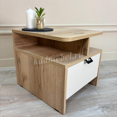 Тумба прикроватная Калипсо (Дуб Делано светлый/Сатин)