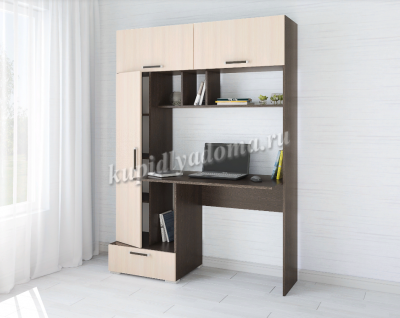 Стол компьютерный Квартет-11 (Венге/Дуб молочный)