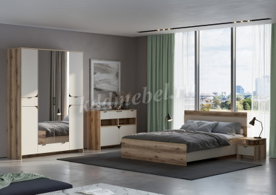 Тумба прикроватная Калипсо (Дуб Делано светлый/Сатин)