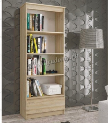 Стеллаж Сура с 1-м ящиком (Дуб сонома)