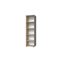 Оскар-18 Шкаф бельевой внутр  Дуб делано + графит