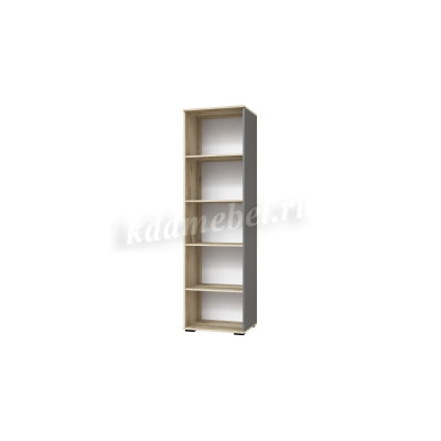 Шкаф Оскар 18 бельевой (Дуб делано/Графит серый)