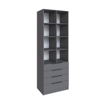 ТЭКС_Стеллаж Мадрид (0,8) с 4 ящ._графит