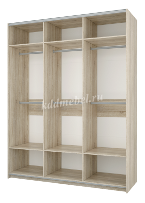Шкаф-купе Фортуна-5 1800 (600/600/600) (Дуб сонома/Зеркало №8)