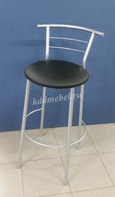 Барный стул См-48 к/з (Красный/Алюминий хром)