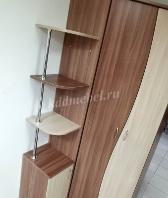 Шкаф угловой Немо левый (Ясень шимо темный/Ясень шимо светлый)