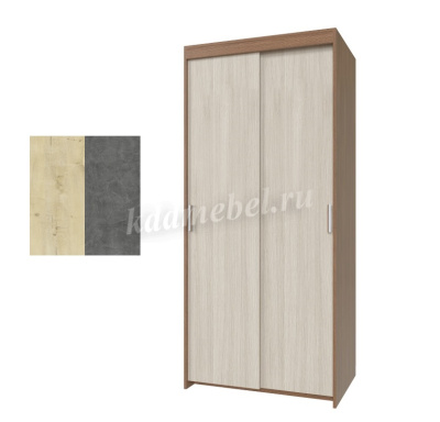 Шкаф-купе Томас Т-21 2-х дверный (Камень темный/Ирландский дуб)