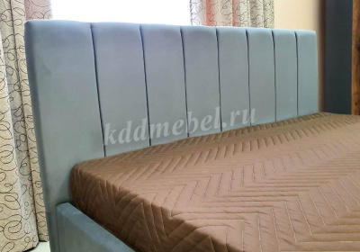 Кровать Оливия 1.4 с подъемным механизмом (Микровелюр/Серый)