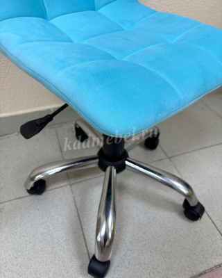 Кресло офисное Анри G (Бирюзовый Velur 44/Хром)