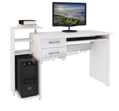 Стол компьютерный КС-12 (Анкор белый)