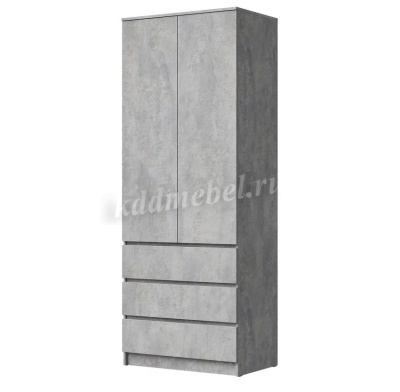 Шкаф распашной Лето-3 0.8 (Цемент светлый)