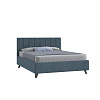 Кровать Оливия 1.6 с подъемным механизмом (Микровелюр/Серо-синий)