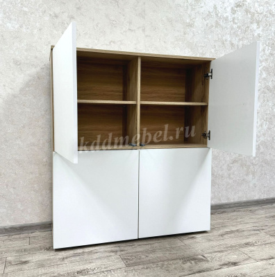 Комод Милан-1 (Делано светлый/Белый)