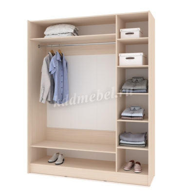 Шкаф-купе Браун Б681 1800 (Млечный) 