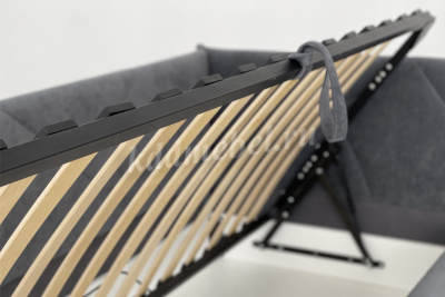 Тахта Квест 0.9 с подъемным механизмом (Галька велюр)