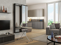 Пенал Светлана с зеркалом и гладильной доской (Венге)