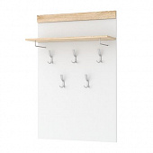 Вешалка Соната ВШС-800 (Дуб сонома/Белый глянец)
