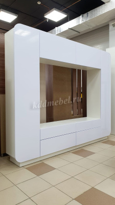 Гостиная Лаванда-2 (Белый/Белый глянец)