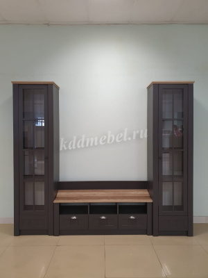 Тумба под ТВ Прованс 37.09 (Диамант Серый/Дуб Каньон)