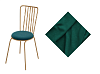 Стул Персей-1 (Черный/Велюр Зеленый) тип 2