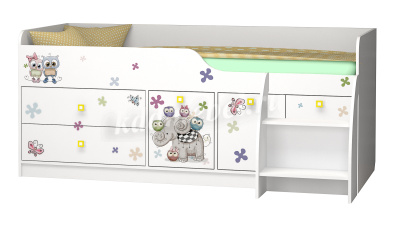 Лестница к кровати Смарти-3 (Белый)