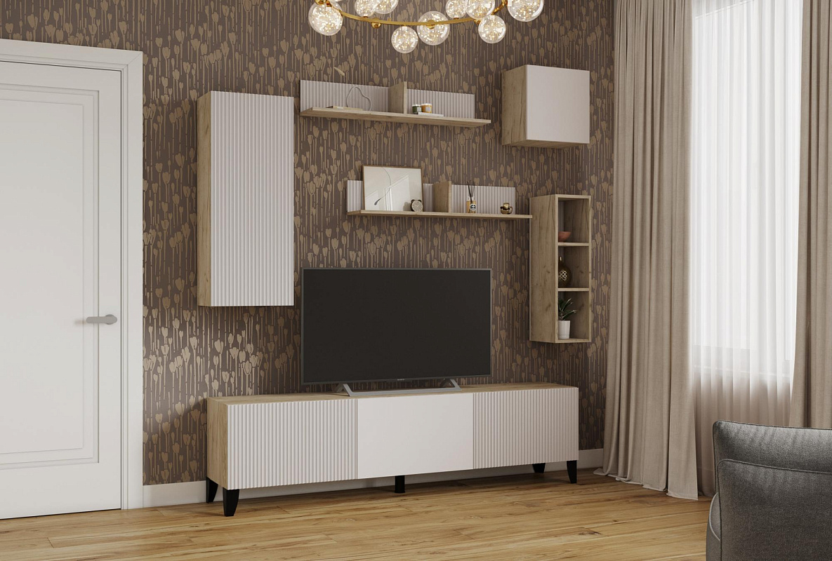 Сириния (Дуб крафт серый/Светло-серый)