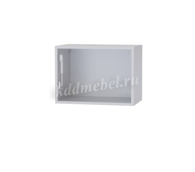 Шкаф верхний горизонтальный со стеклом 5ХС кухня Версаль (Белый/Айвори)