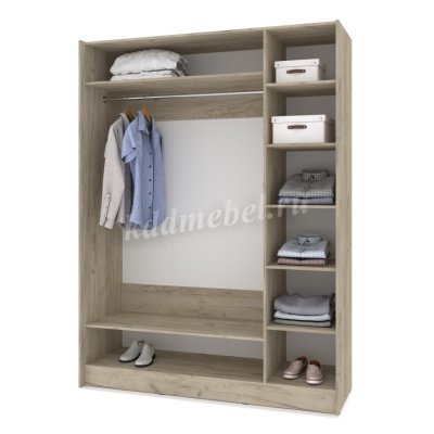 Шкаф-купе Браун Б671 1700 (Серый дуб) 